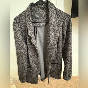 Liverpool Women's Gray Leopard Blazer